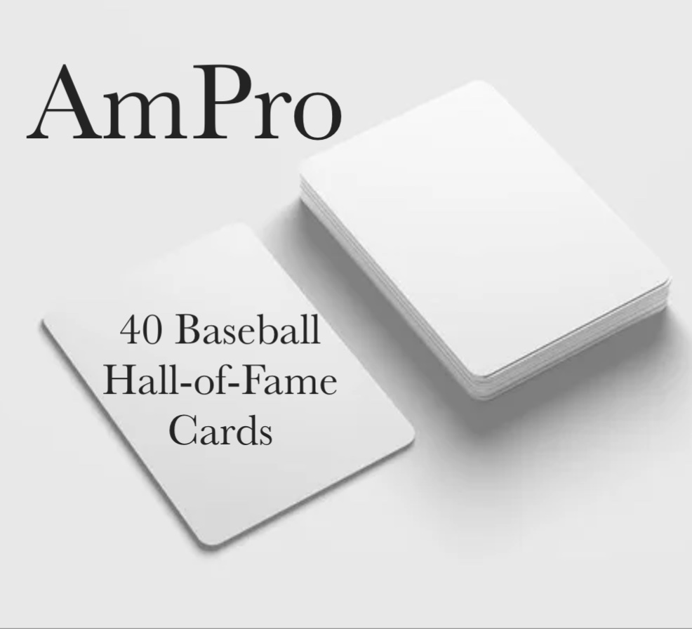(image for) 40 Hall-of-Fame baseball cards